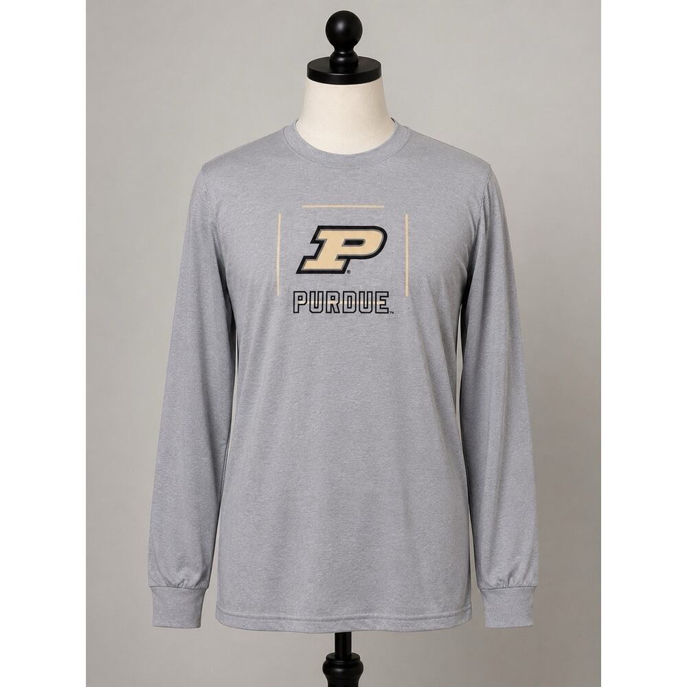 Purdue Boilermakers Long Sleeve Dri-Fit Shirt Men’s Large Gray NCAA NWT